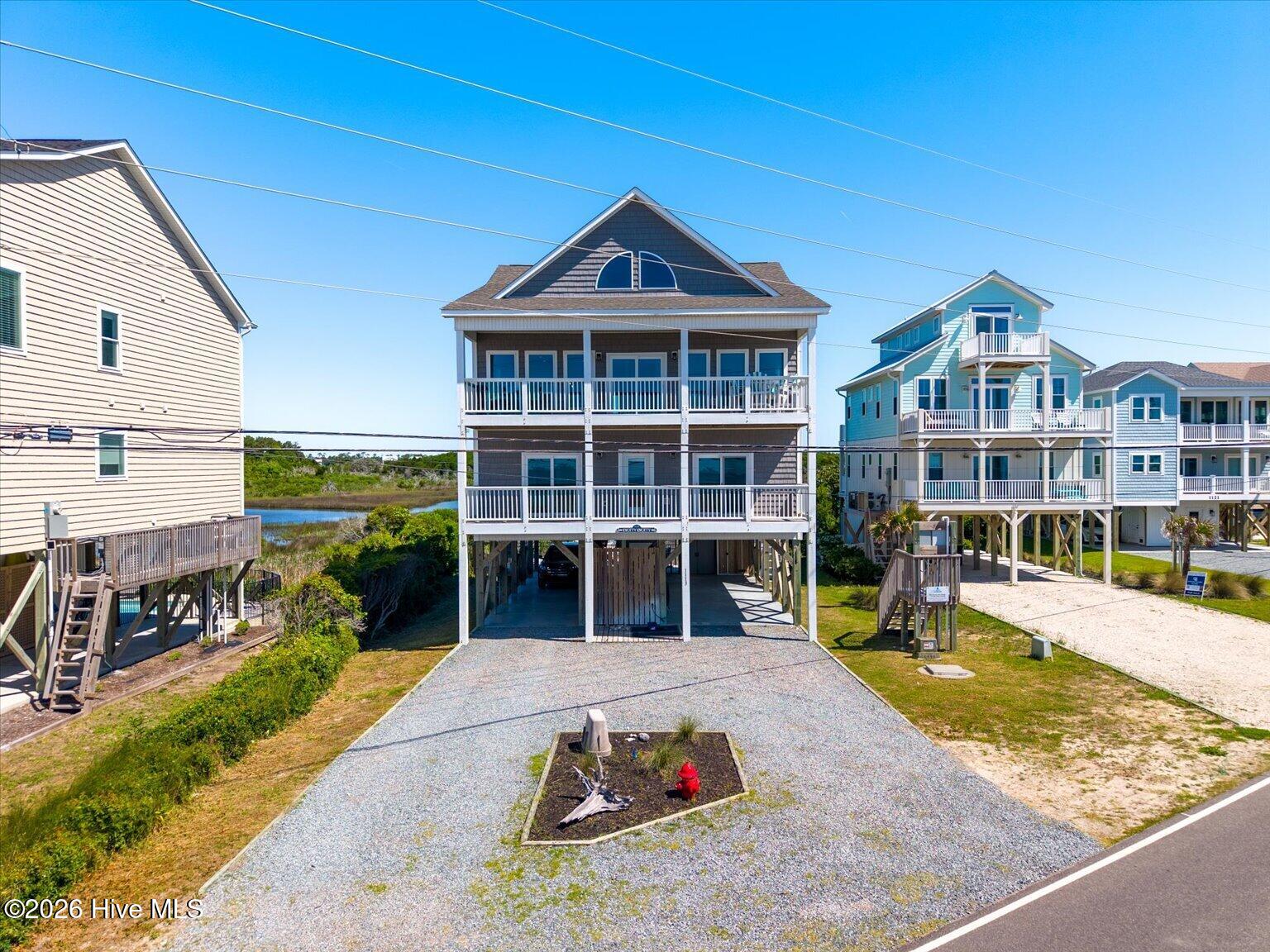 Exterior view of 1113 New River Inlet Road, North Topsail Beach, NC 28460